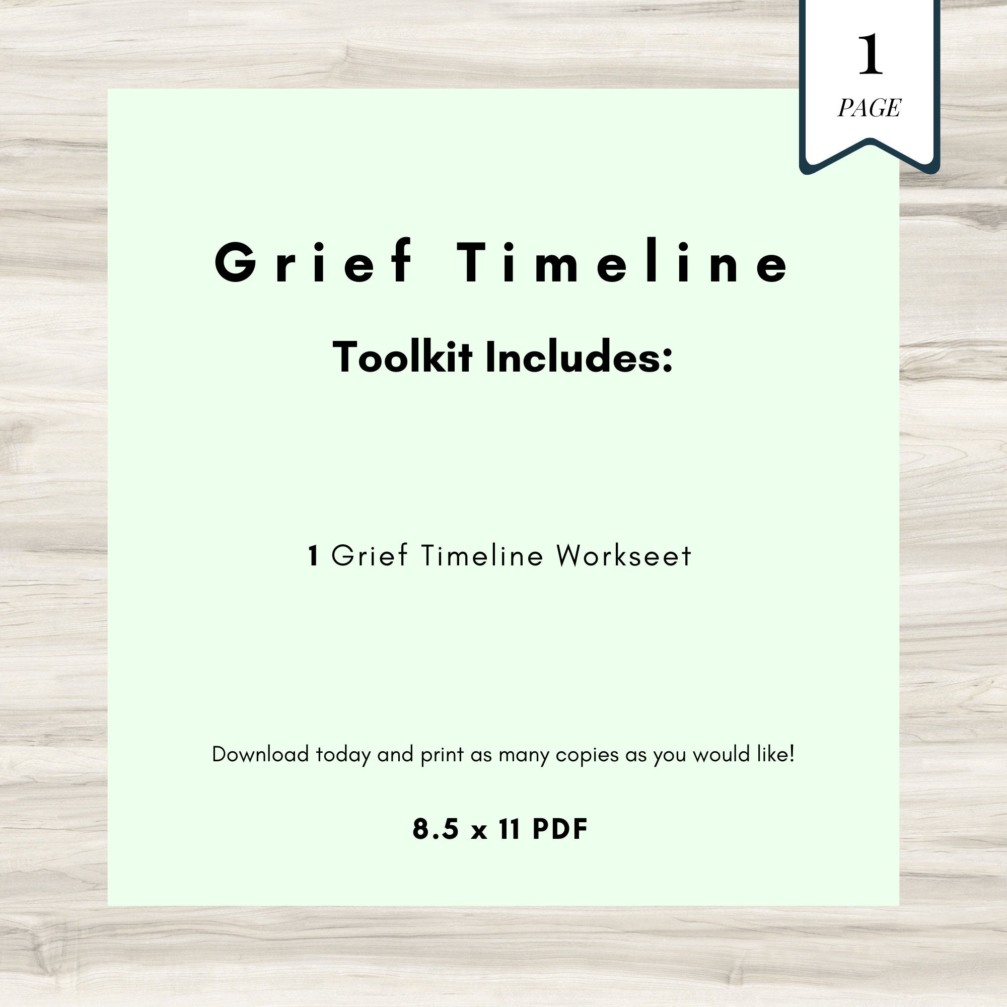Grief Timeline Worksheet: Reflect, Heal, Grow (PDF) - Etsy