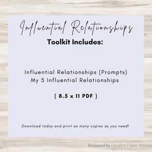 Feuille de travail sur les relations d'influence : Journal de thérapie | Thérapie de couple PDF, Journal relationnel, Compétences en communication image 2