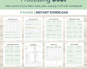 Debt Processing Workbook: Financial Future Planner (PDF Download)