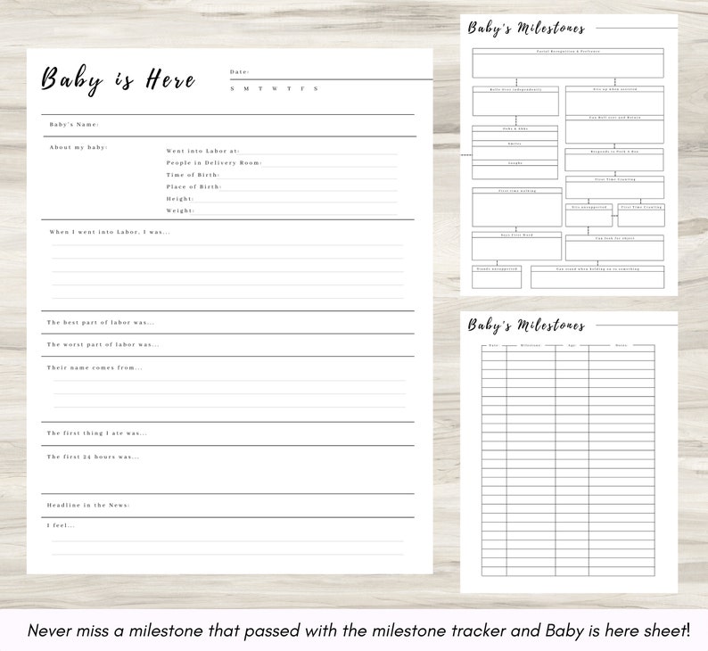 Baby Health Log Newborn Journal Baby Journal Postpartum - Etsy