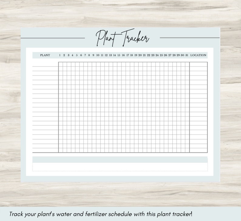 House Plant Journal Printable Plant Caretaker Log Indoor - Etsy