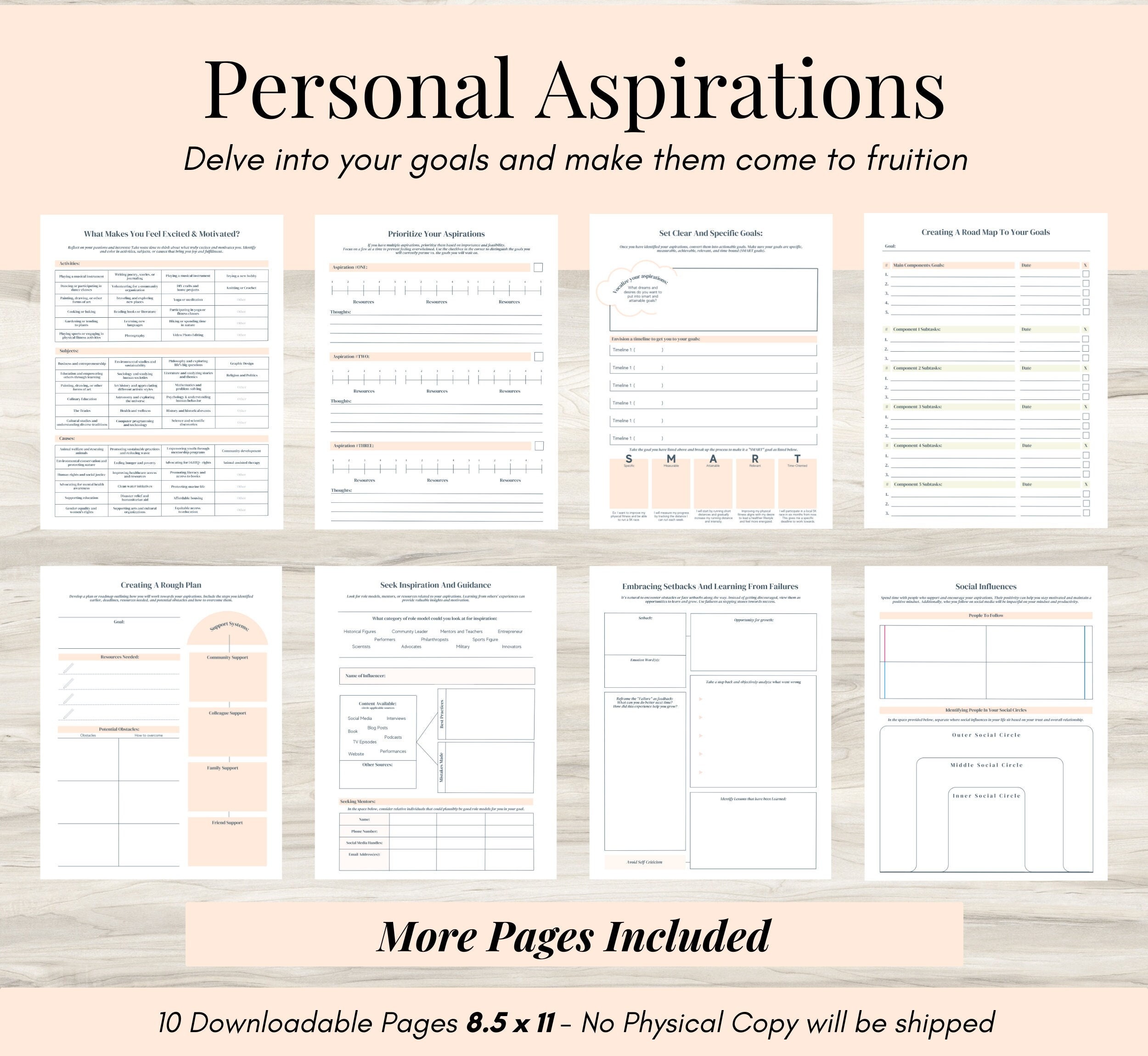 Personal Goals And Aspirations, SMART Goals, Goal Planning, What Makes You Feel Excited & Motivated, Prioritize Your Aspirations