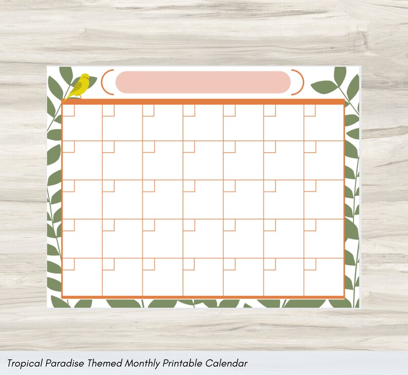 Printable Calendar Pages Themed Calendar Calendar Printable - Etsy