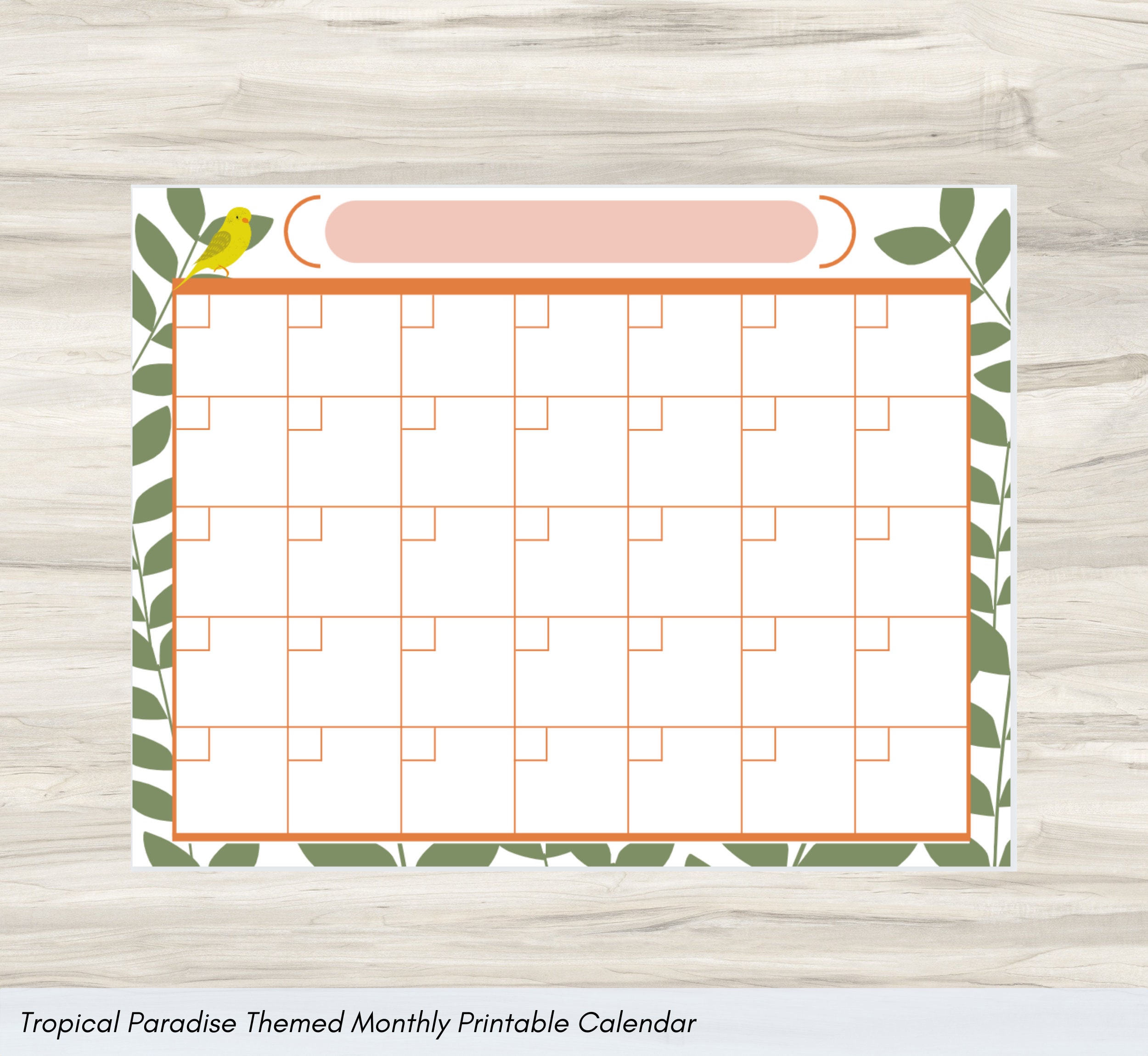 Printable Calendar Pages Themed Calendar Calendar Printable | Etsy