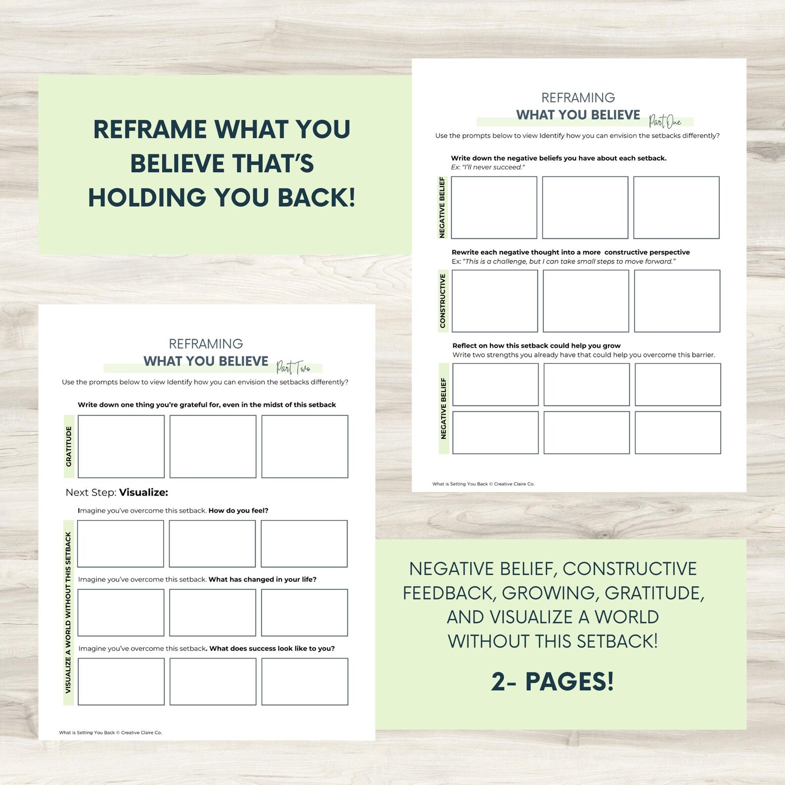 Overcome Setbacks Workbook: Self-reflection, Personal Growth (PDF) - Etsy