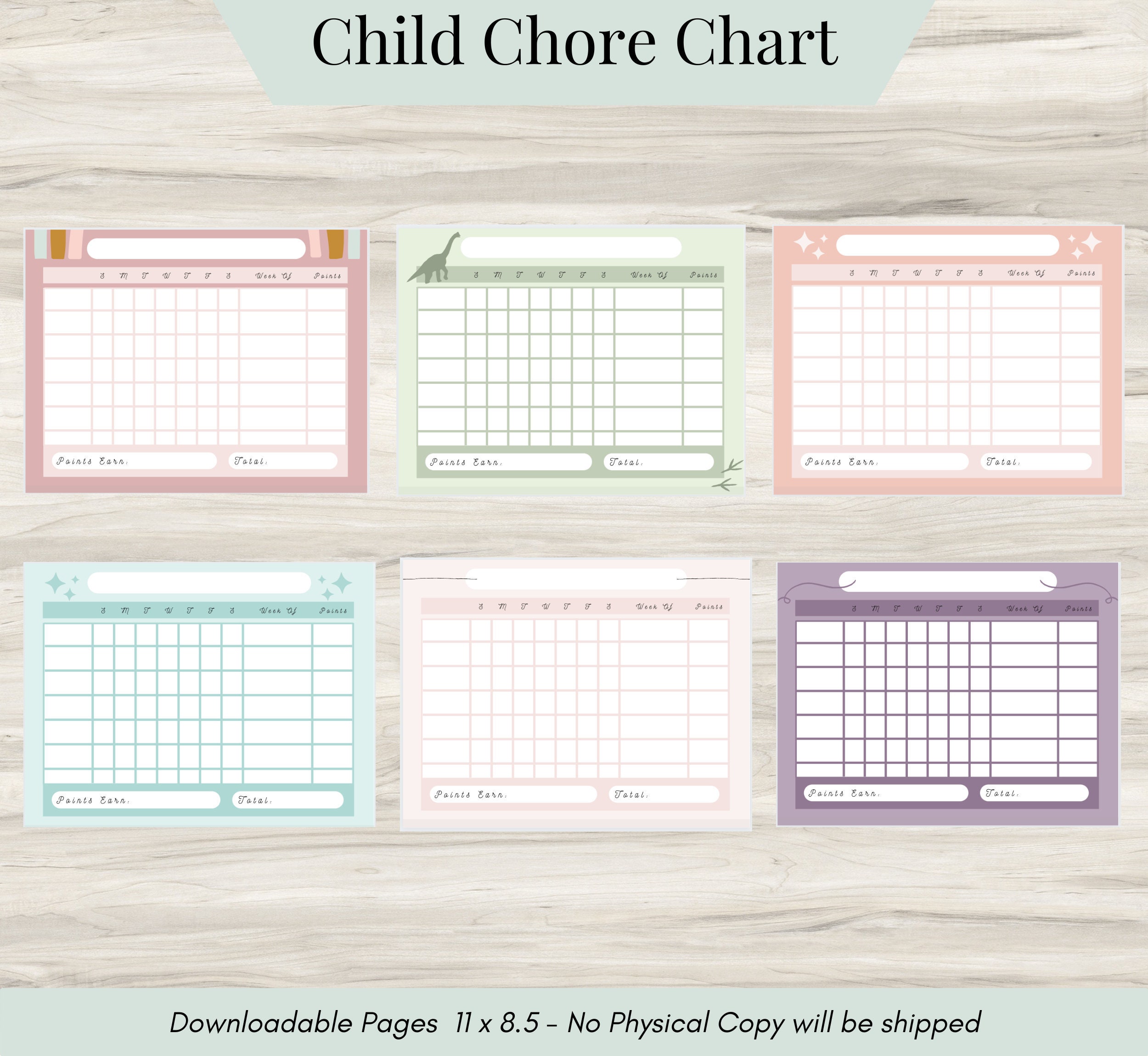 Chore Chart for Kids, Printable Kids Chores, Kids Chore Chart, Chore Chart Printable, Kids Daily Responsibilities Chart, Daily Task List