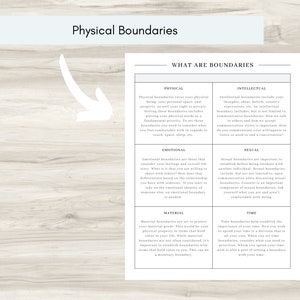 Personal Boundaries Worksheet: Types of Boundaries (PDF) image 3