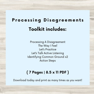 Processing Disagreements, Conflict Therapy, Anger Processing, Dispute Journal, Psychology Tools, Setting Boundaries, Mental Health Tools image 2