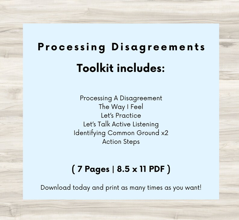 Processing Disagreements, Conflict Therapy, Anger Processing, Dispute Journal, Psychology Tools, Setting Boundaries, Mental Health Tools image 2