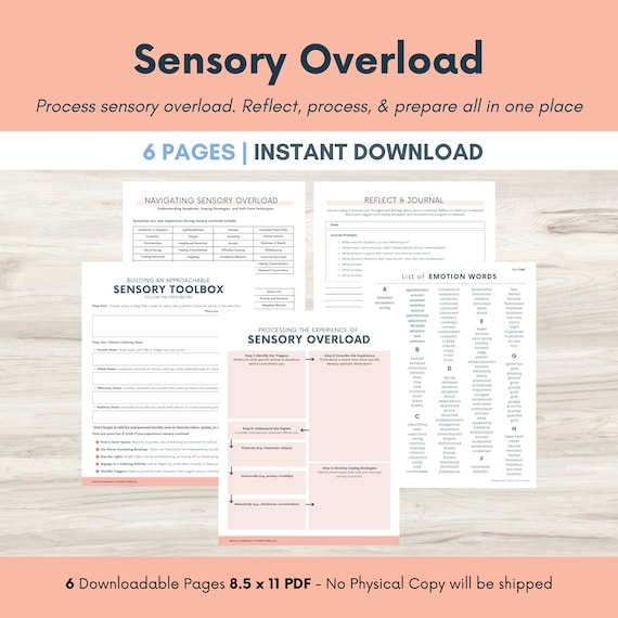 Sensory Overload Toolbox: Coping Worksheets for Self-Regulation (PDF)
