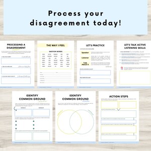 Processing Disagreements, Conflict Therapy, Anger Processing, Dispute Journal, Psychology Tools, Setting Boundaries, Mental Health Tools image 7