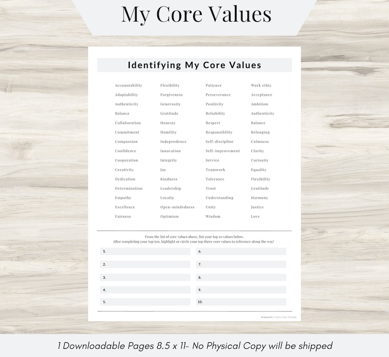 Identificación de mis valores fundamentales, creencias limitantes, creencias empoderadoras, autoconciencia, desarrollo personal, superación personal, autoexploración imagen 1