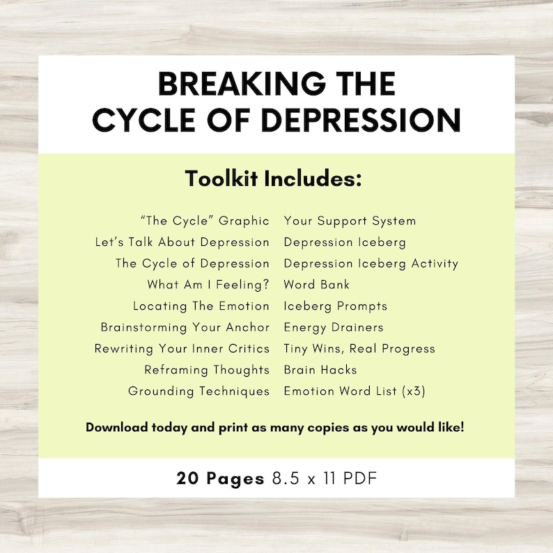 Breaking the Cycle of Depression, Emotional Regulation, School ...
