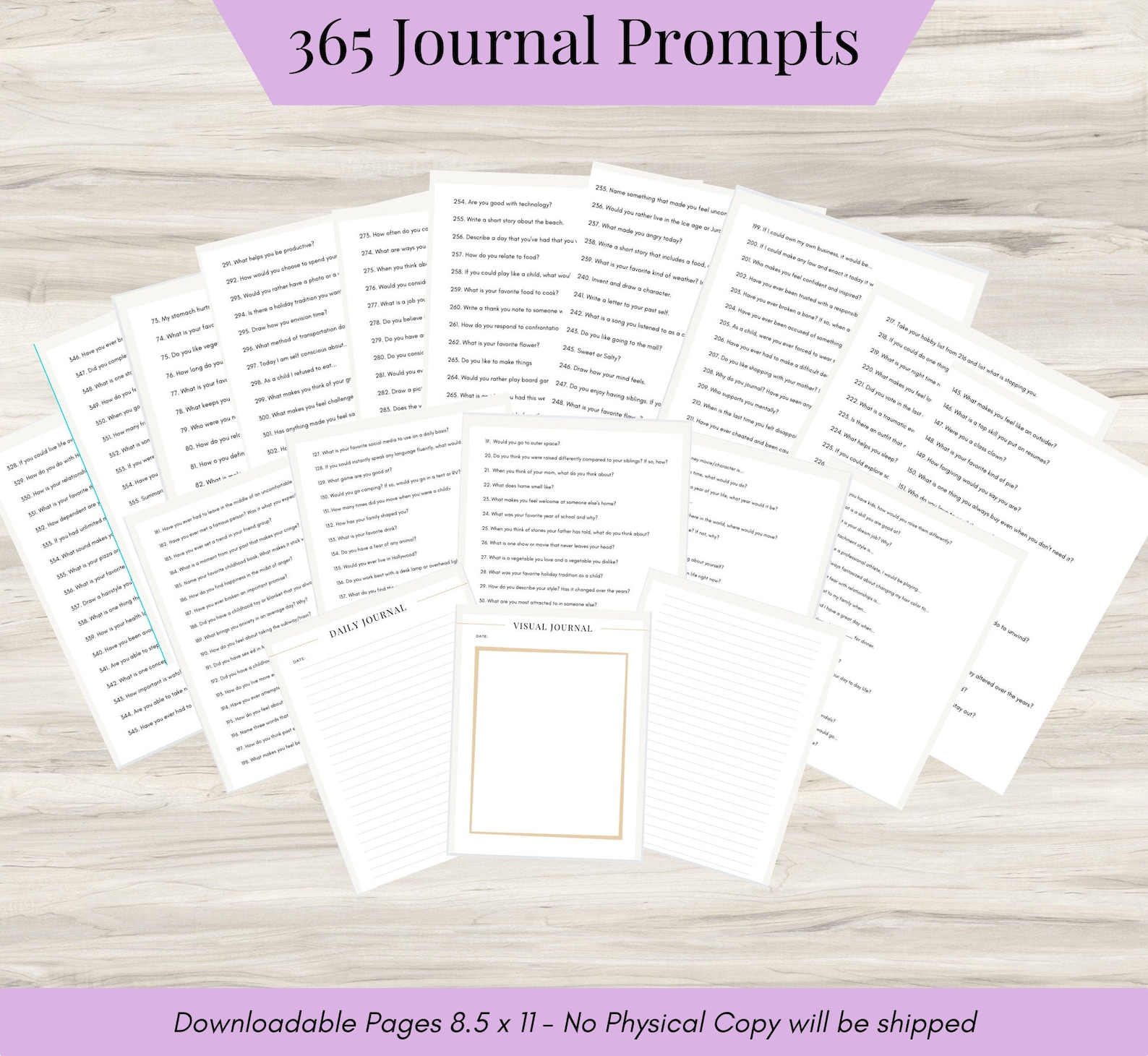 365 Journal Prompts 365 Mental Health Journal Prompts Self - Etsy