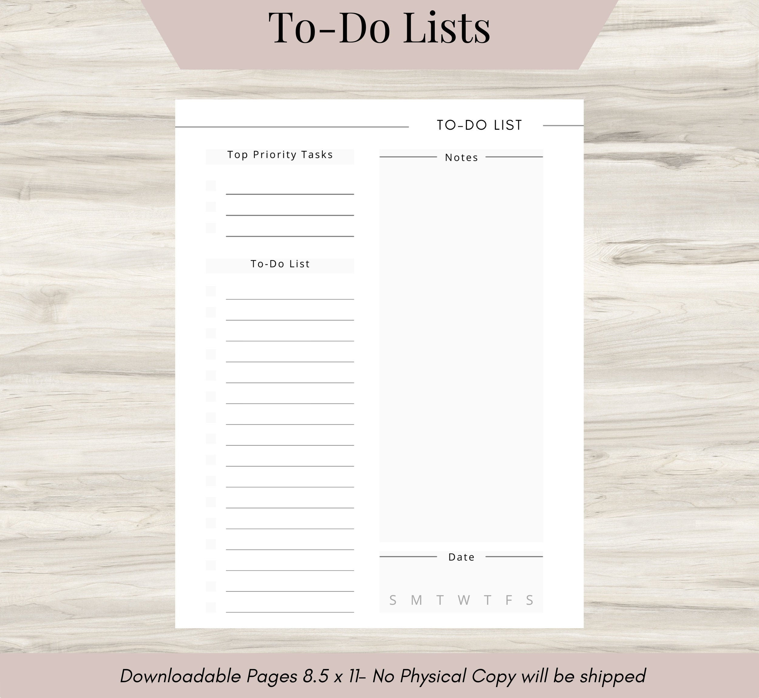 to do list printable template to do list planner etsy