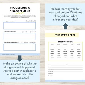 Processing Disagreements, Conflict Therapy, Anger Processing, Dispute Journal, Psychology Tools, Setting Boundaries, Mental Health Tools image 3