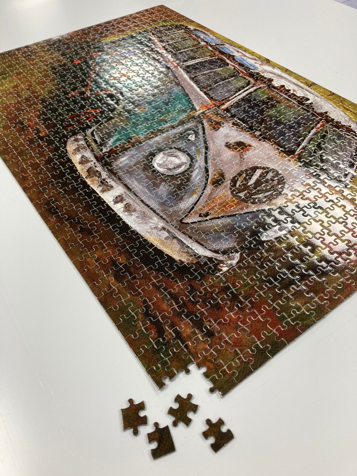 Vw camper jigsaw puzzle 1000 pieces Etsy