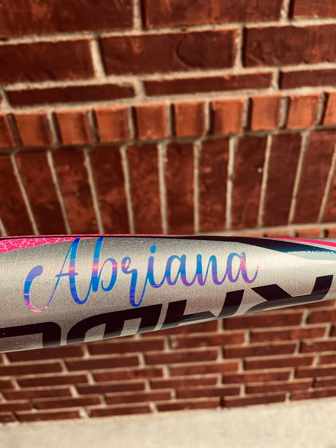 Personalized Baseball/Tball bat name decals Etsy