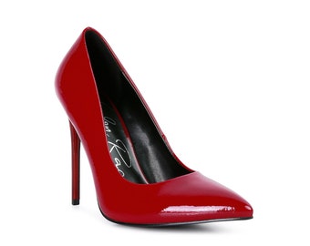 LONDON RAG: Personated Stiletto Heel Pumps