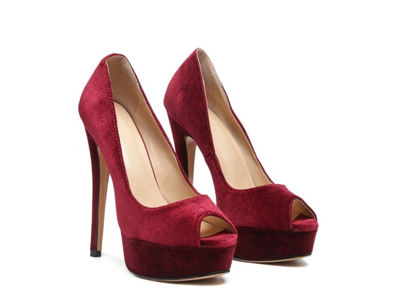 RAGu0026CO: BRIELLE High Heel Peep Toe Stilleto Holiday - Etsy