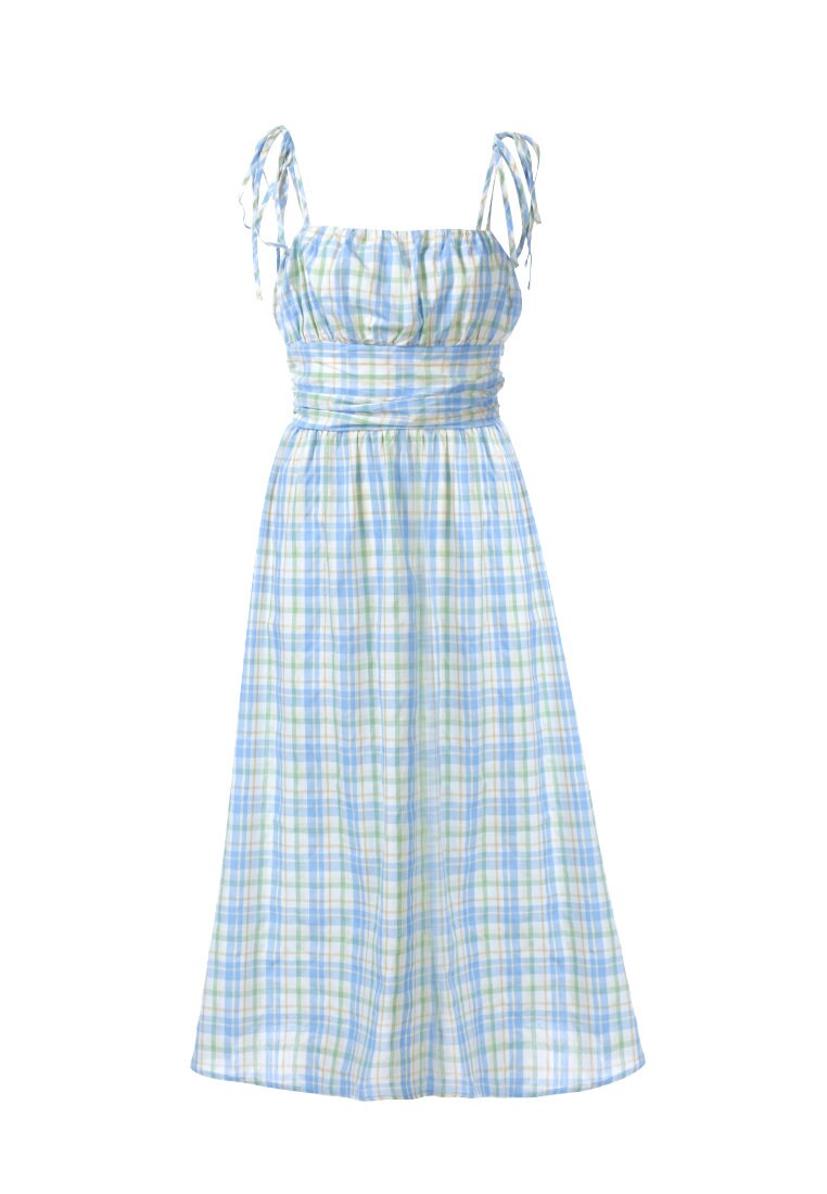 Checked slip store dress