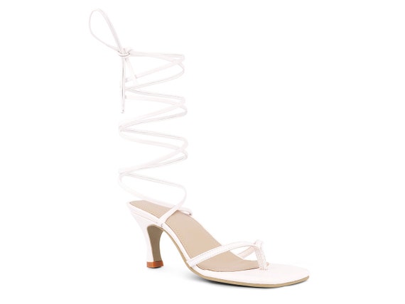 Paris Lace Up Heel (Blush Pink) | Heels, Lace up heels, Fashion shoes
