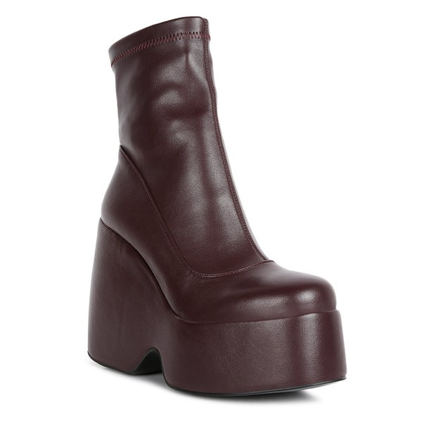 RAG & CO: PURNELL High Platform Ankle Boots