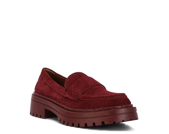 RAG & CO: Honora Suede Chunky Loafers