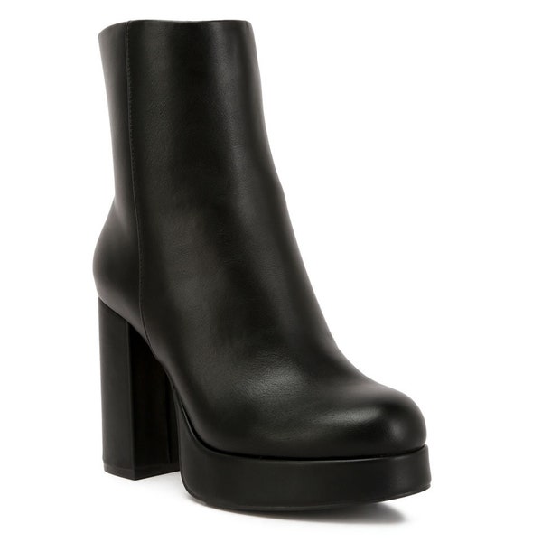 LONDON RAG: Beauty Block Heel Platform Ankle Boots