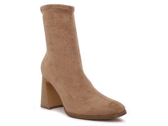 Flared block hotsell heel boots