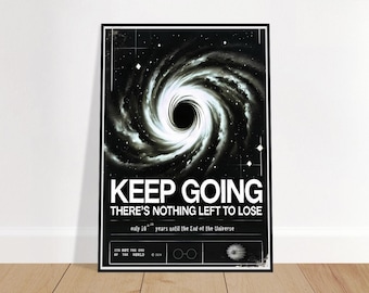 Keep Going There's Nothing Left to Lose poster - existential wall art