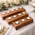 Chunky Live Edge Oak Tea Light Holder - Handmade From Sustainable Oak