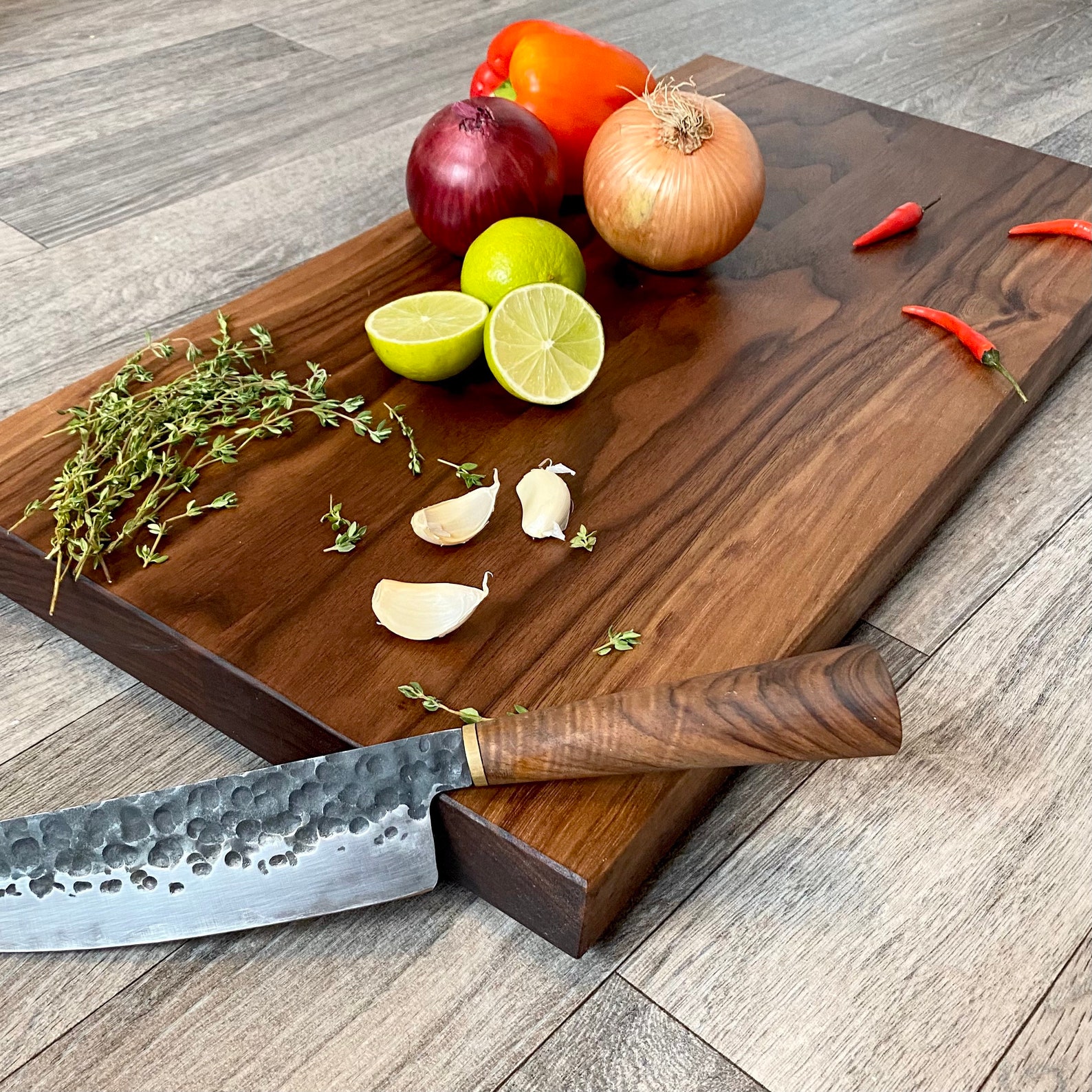 Extra Large Walnut Chopping Board Black Walnut Heavy Duty Etsy