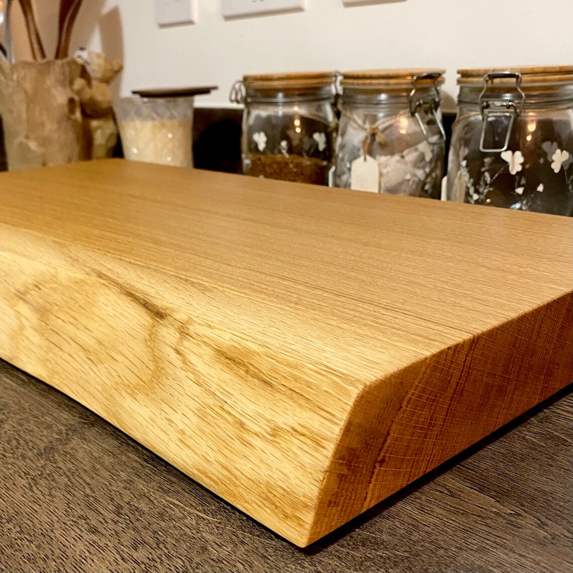 Extra Large Live Edge Oak Chopping Board James Martin style Etsy