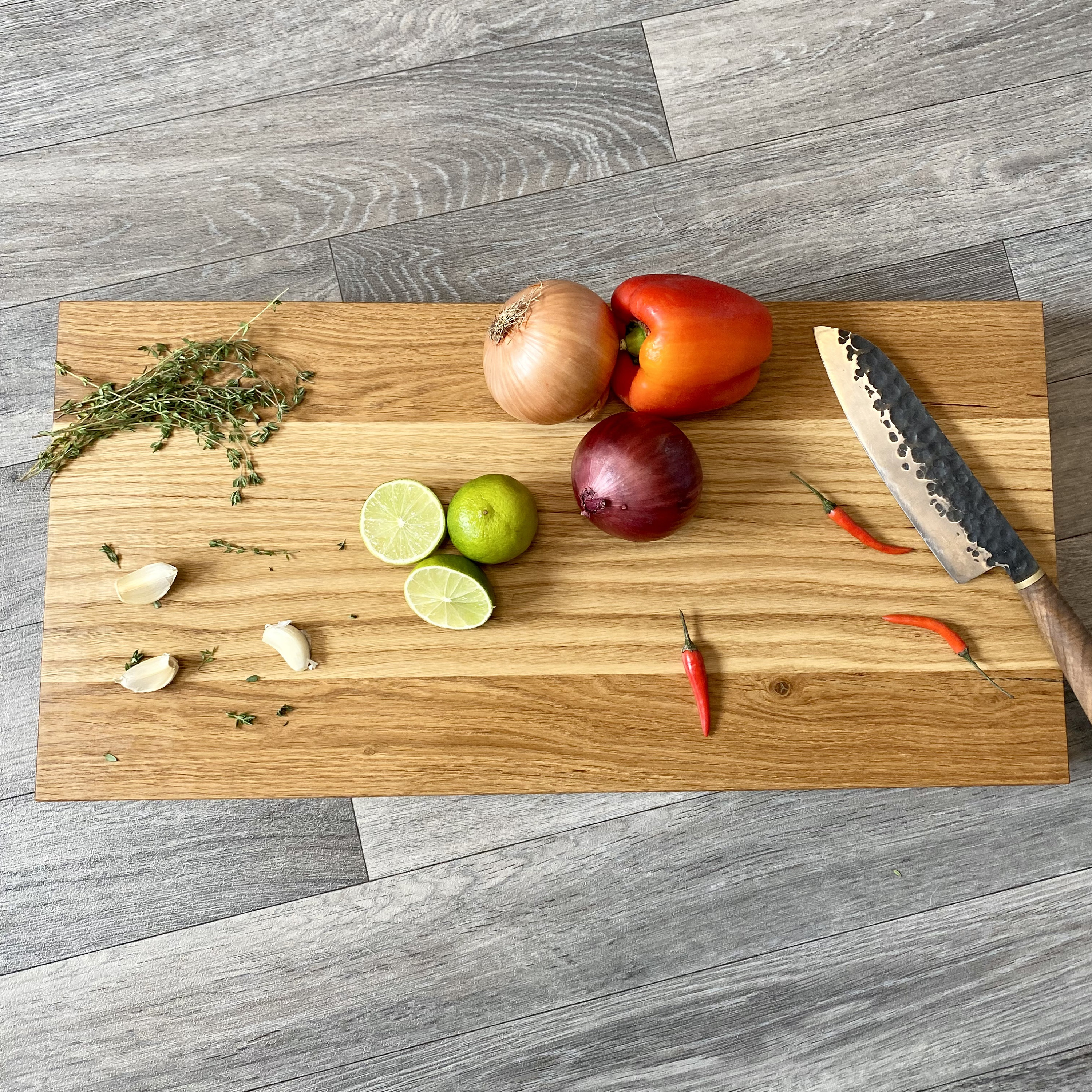 XXXL Professional Chopping Board Block Thick Solid Strong Oak Wood 40 x  30cm /T1