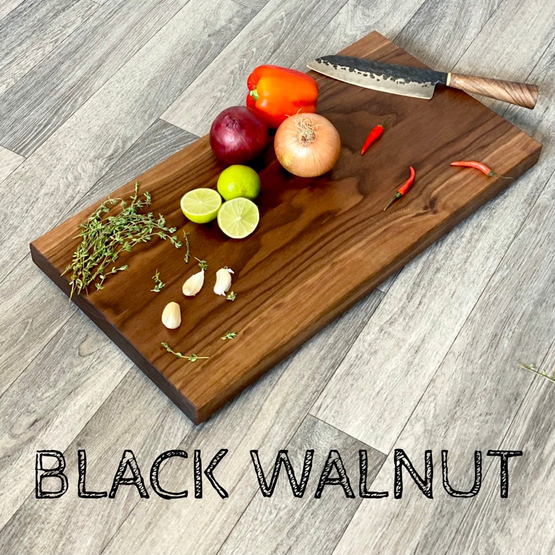 Extra Large Walnut Chopping Board Black Walnut Heavy Duty Etsy