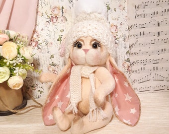 Joli lapin de Pâques en peluche, peluche de collection pour bébé, maman, anniversaire, Pâques ou Saint-Valentin