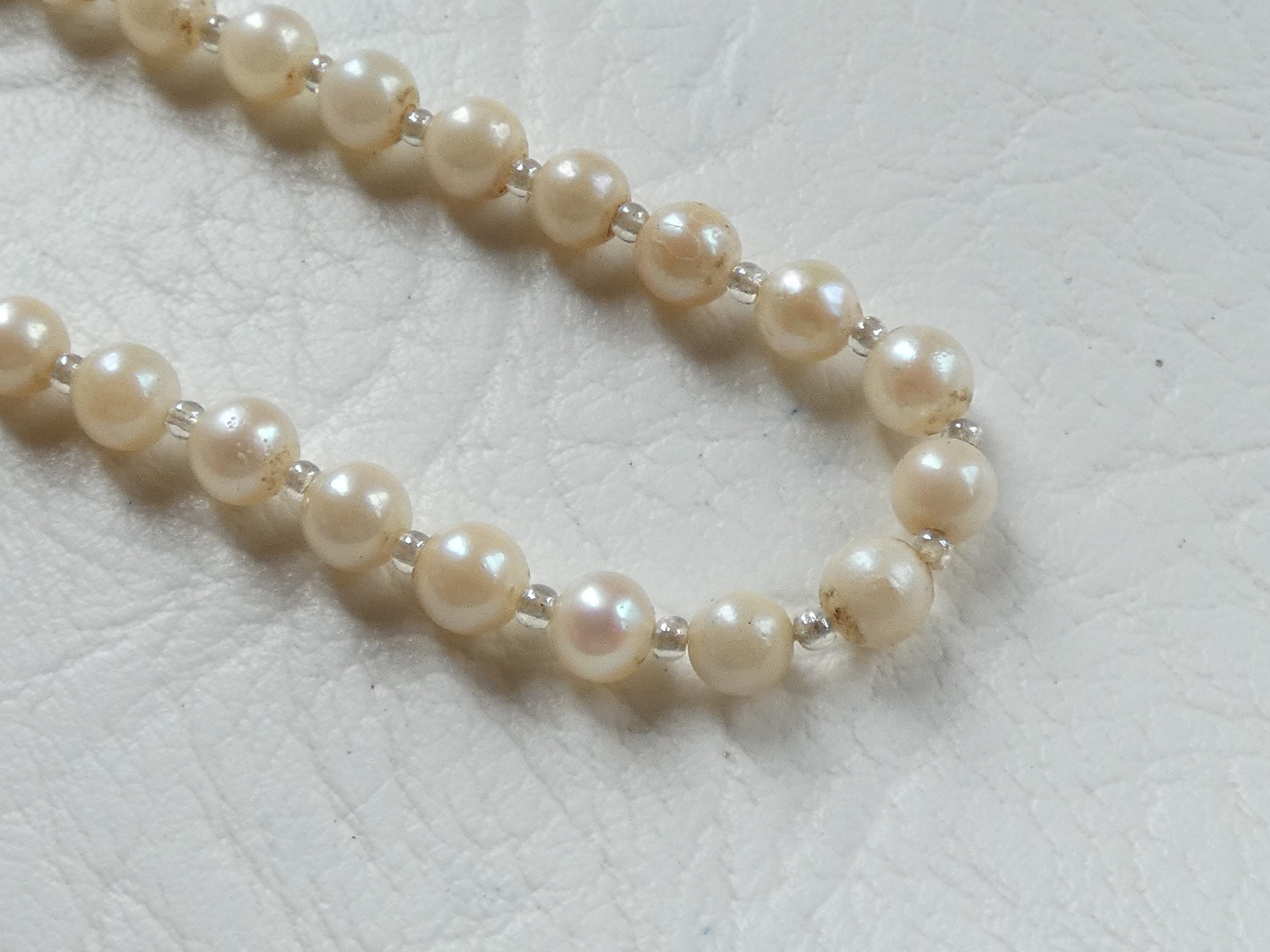 Vintage Real Cultured Pearl and Crystal Bead Necklace Barrel | Etsy