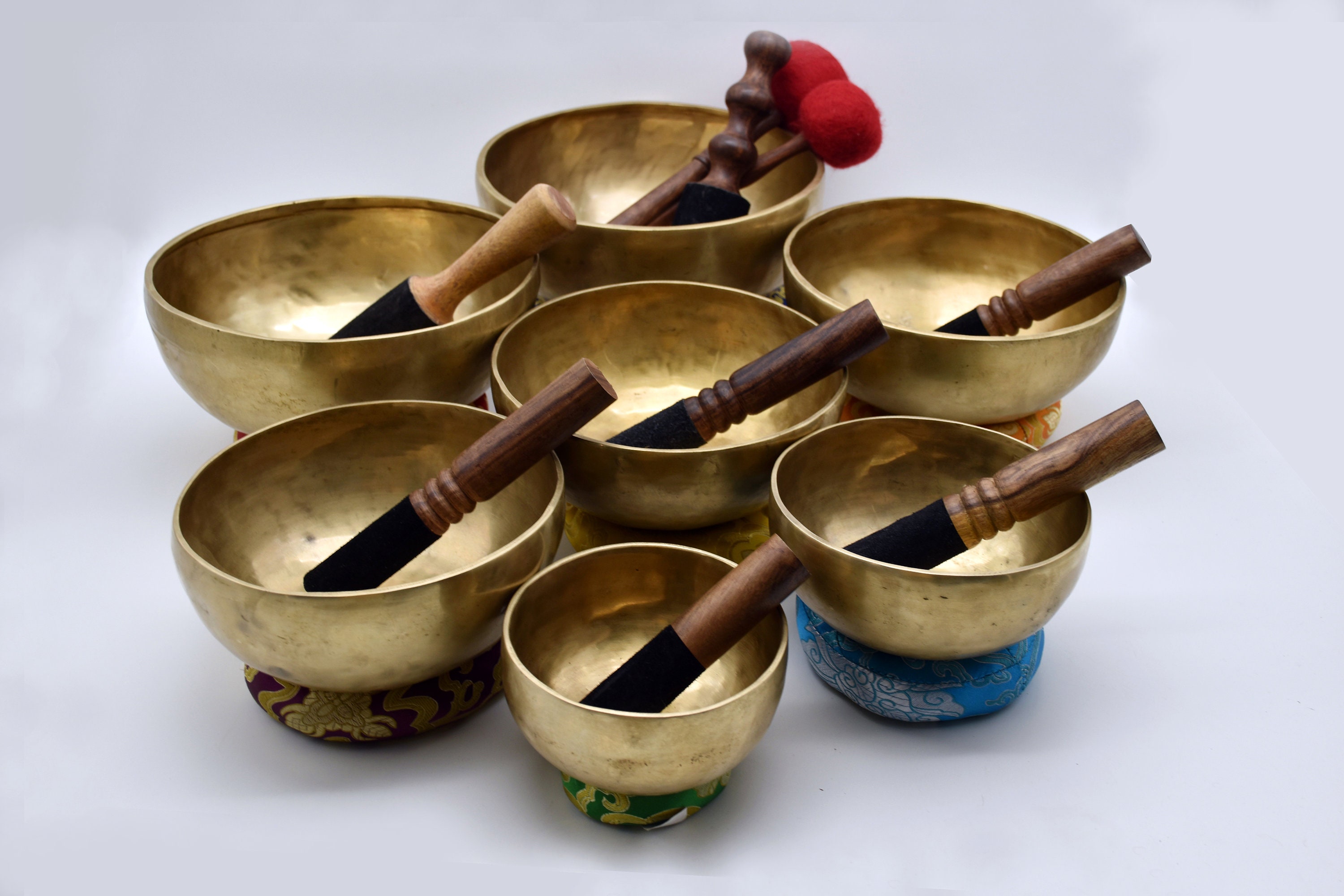 Accurate Chakra Notes Set of seven handmade Singing Bowl From Etsy