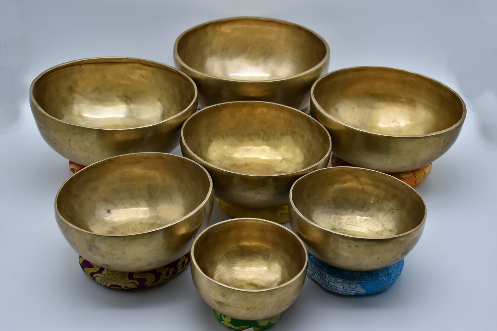 Accurate Chakra Notes Set of seven handmade Singing Bowl From Etsy