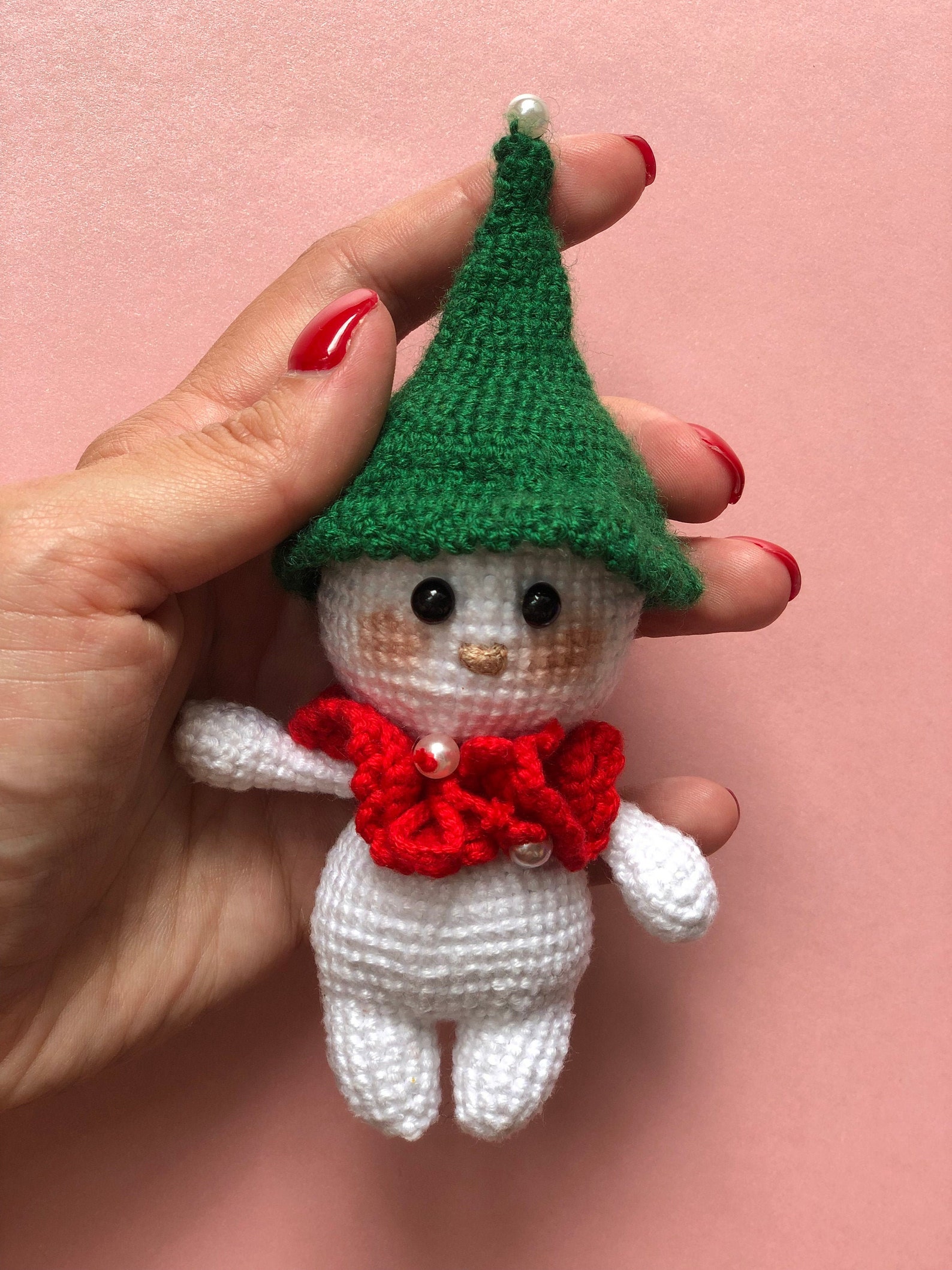 Kinderkino Weihnachten 2022 Gehäkeltes Schneemann Spielzeug Weihnachten 2022 klein Etsy