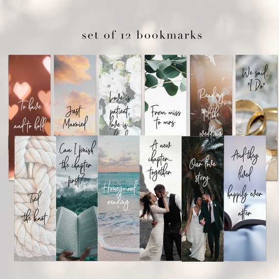 wedding-bookmark-digital-download-storybook-wedding-bookmark-etsy