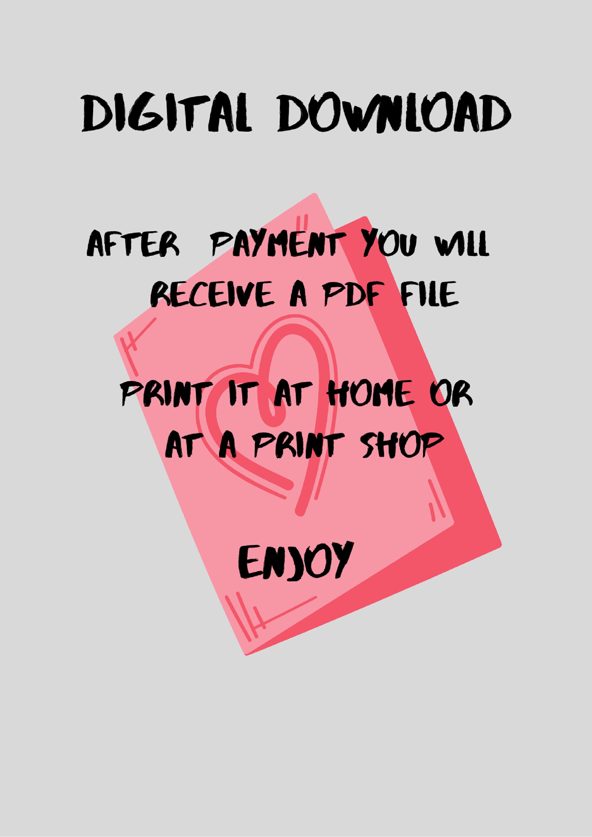Printable Birthday card digital greeting card PDF 4x55 | Etsy