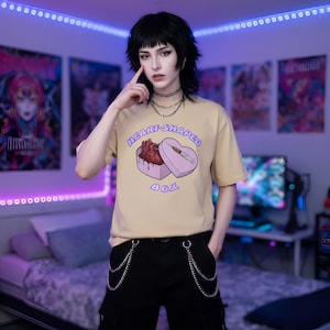 Nirvana Song Anatomical Heart T-Shirt | 90s Grunge Band Tee | Alt Rock Top