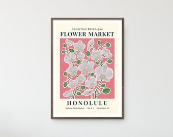 Flower Market Print Wall Art Spring Flowers Poster Floral Art Printable Botanical Art Gallery Museum Exhibition Poster Flower Market Poster