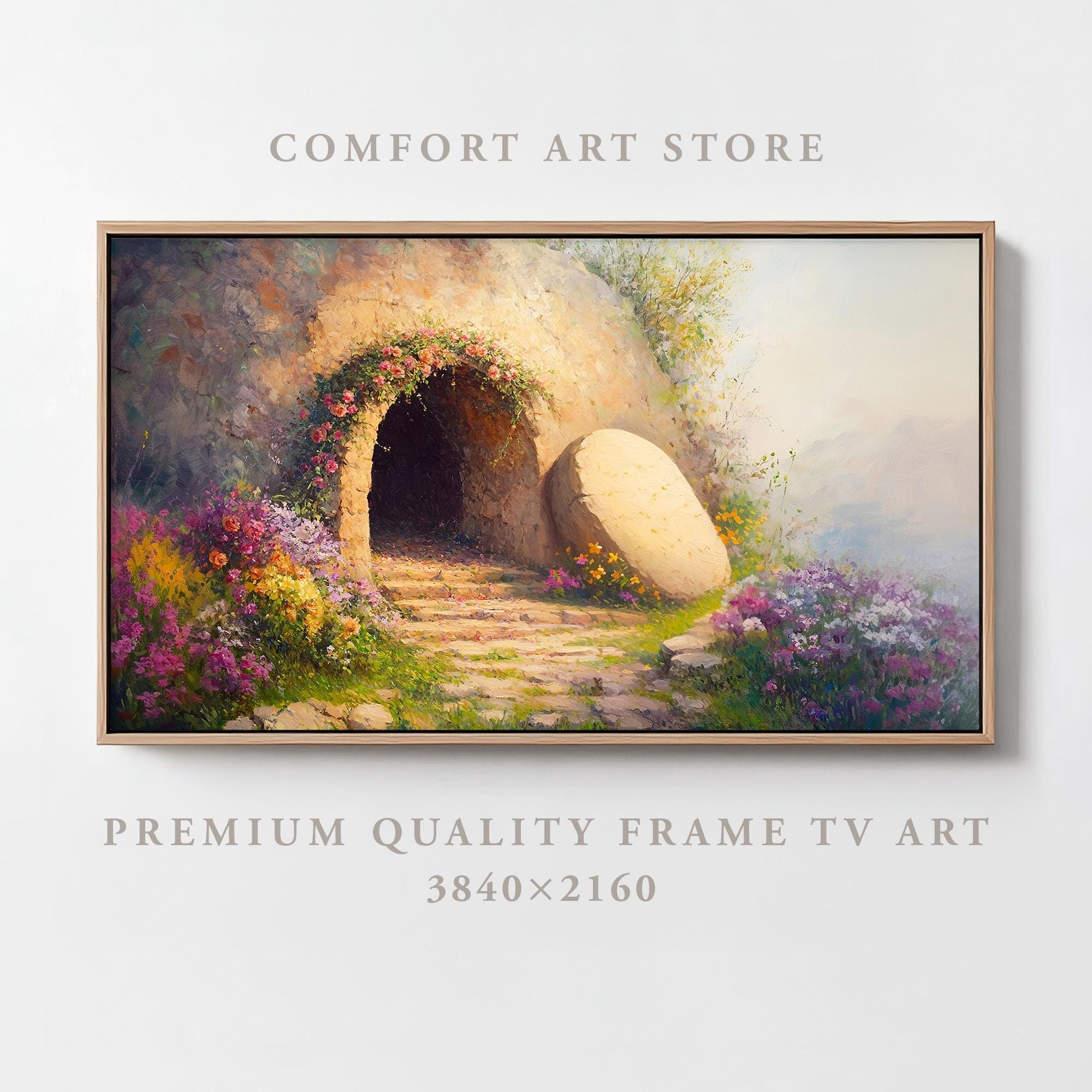 Easter Frame TV Art Samsung Frame TV Resurrection Jesus Frame Tv