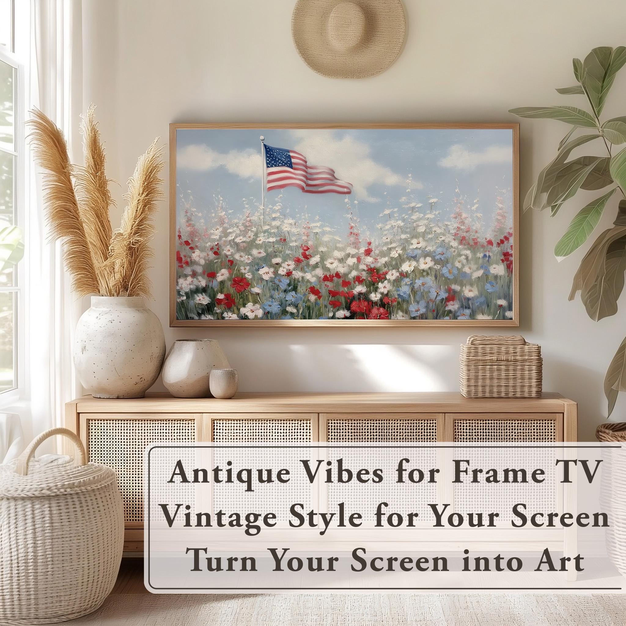 Independence Day Frame TV Art Samsung Frame TV 4th of July Print 