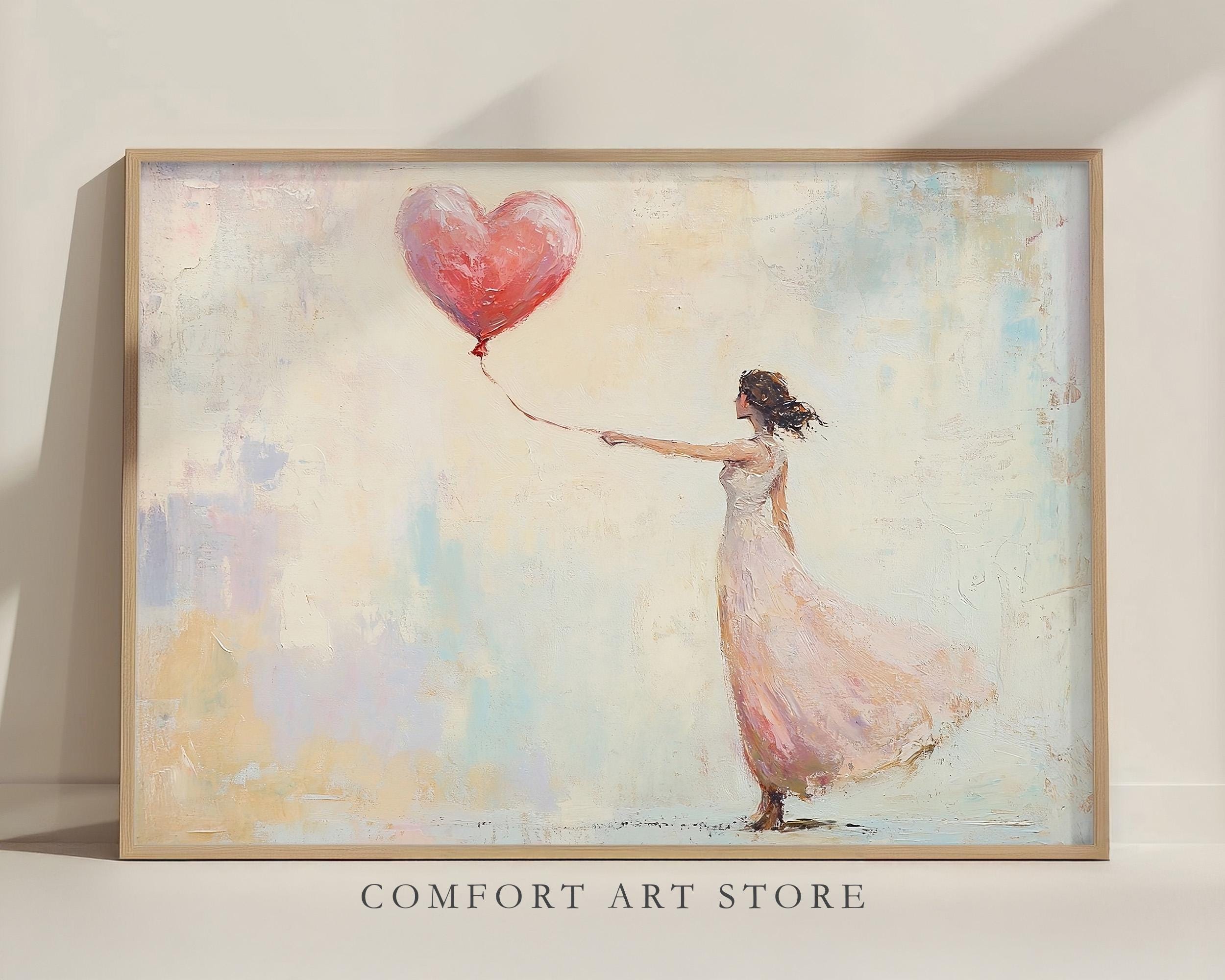 Poster alla moda con cuori rosa preppy stampe geometriche astratte pittura San Valentino tela decorazione artistica da parete estetica per San Valentino matrimonio casa galleria decorazione senza
