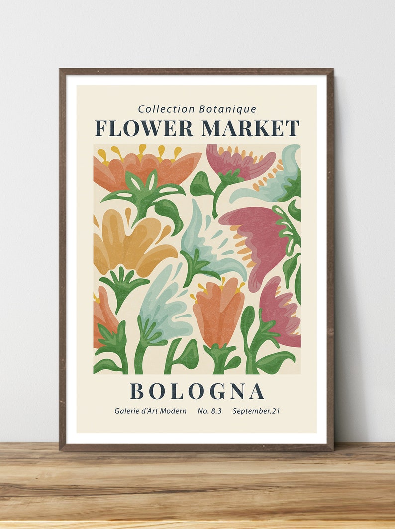 Flower Market Print Set of 9 Wall Art Spring Flowers Floral - Etsy