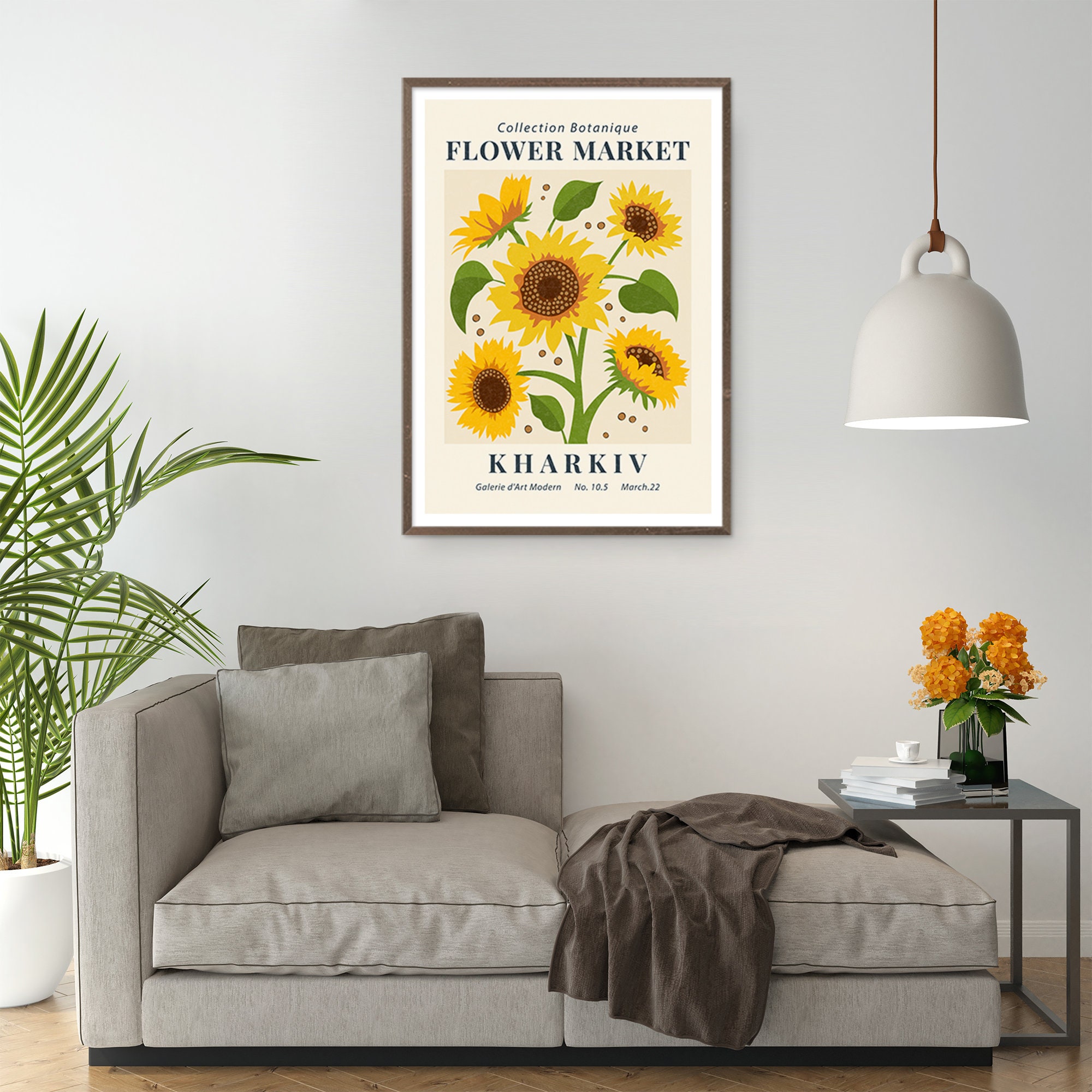 Flower Market Print Minimalist Gallery Wall Art Botanical Spring Floral ...